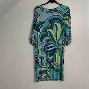 Chico's Multicolor Abstract Midi Dress